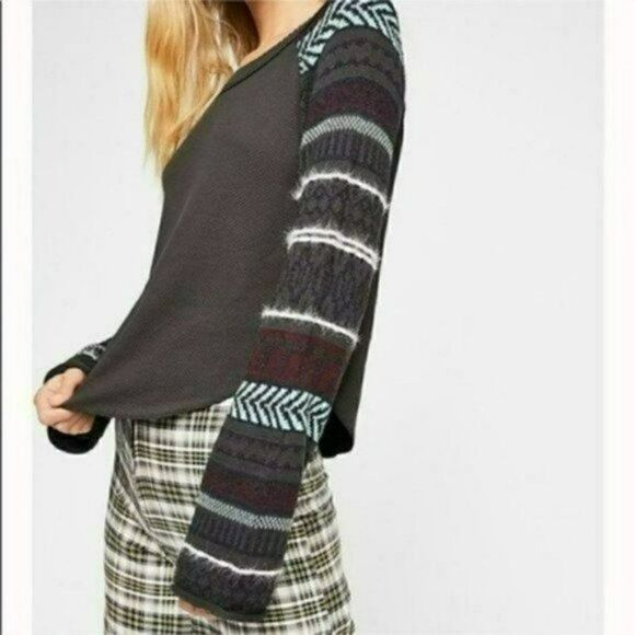 NWT MSRP $98 Free People Fairground Thermal Top Women's Size Small - Picture 5 of 12